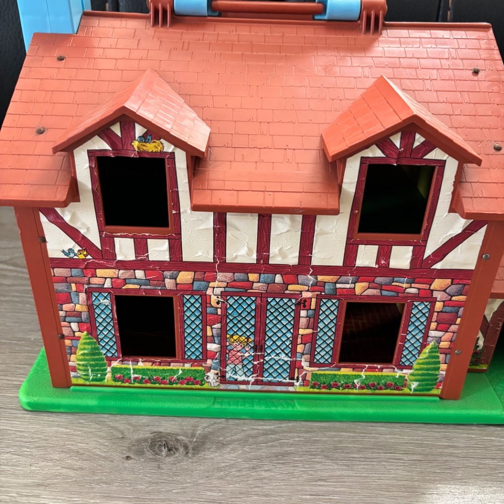 VINTAGE Fisher Price Little People 952 Play Family House 1986 Grandma Cowboy LOT - Picture 15 of 16